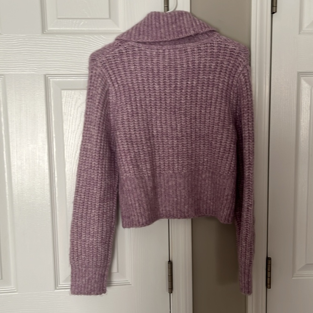 Universal Thread Cropped Purple Sweater - Picture 3 of 4